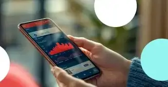 Person analyzing performance in mobile