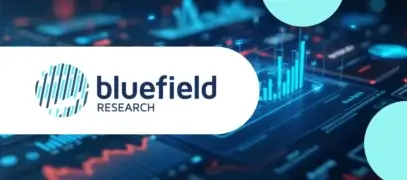 Bluefield research logo on graphical analytical images
