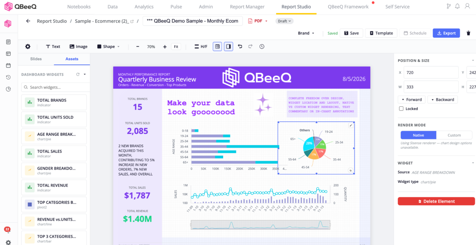 QBeeQ Report Studio