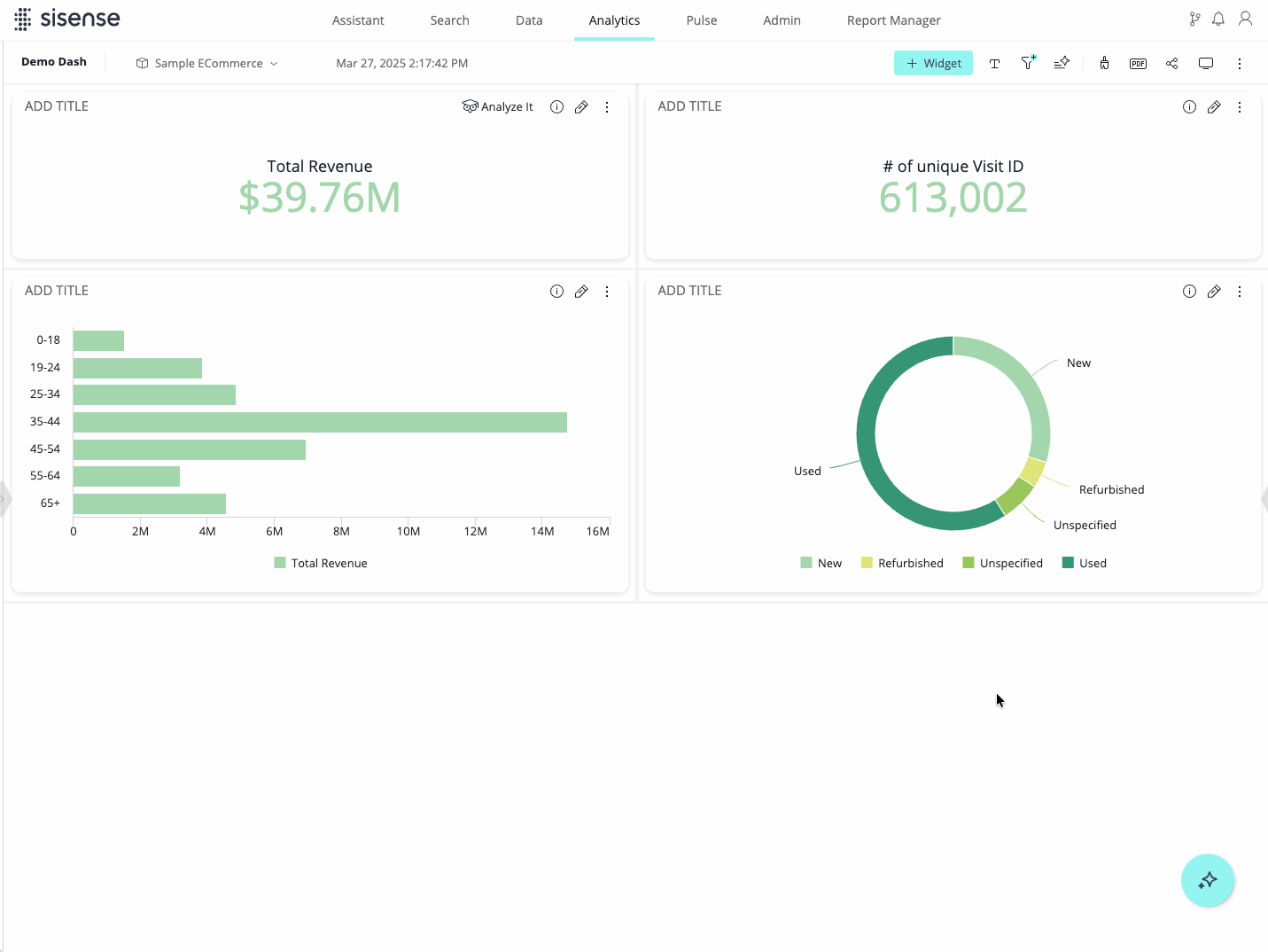 assistant sidebar with new ui