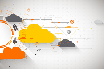 clouds with tech wires
