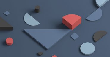Geometric shapes on a gray background.