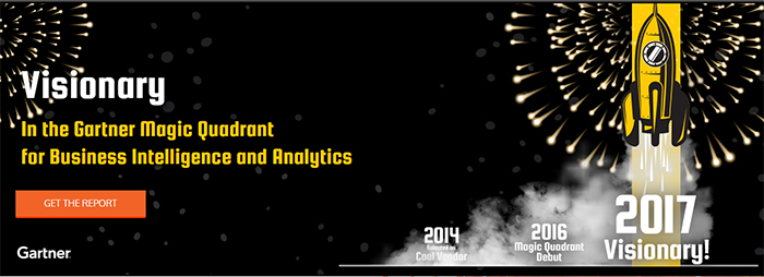 2017 Gartner Magic Quadrant for BI and Analytics Sisense