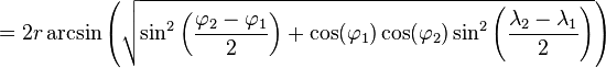 Haversine formula