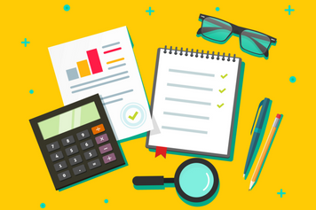 notepad, graphs, calculator